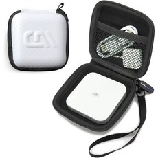 CASE MATIX 휴대용 신용카드 리더기 케이스 사각 비접촉식 및 칩 리더기와 호환 케이스만 해당, White, White