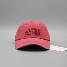 EMIS 이미스모자 코튼 브러쉬드 볼 캡 레드 국내배송