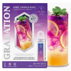 더캐럿 그라데이션 파우더 500g (색상이 변하는 파우더/ pH 파우더), 100g, 5개입, 1개