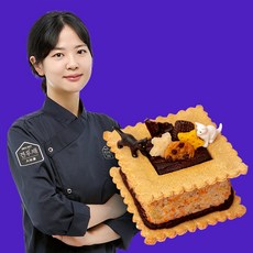 견우재 강아지 디저트 빵 반려동물 수제 생일 간식, 1개, 120g, 피캐샌드(전갱이테린/오트밀쿠키/케롭크림)