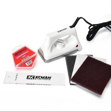 고급 가성비 스키 스노우보드 왁스 케어 보수장비 왁싱 다리미 XCMAN 보드 왁싱 솔 프로장비, 100g MAPLUS 일반 왁스 연마사포 -A