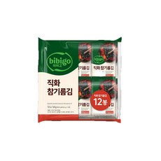 비비고 직화 참기름김, 4.5g, 12개