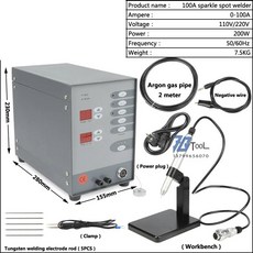 레이저 펄스 아르곤 가스 스폿 용접기 금속 용접 냉간 용접 핸드헬드 금 및 은 반지 목, 1.100V