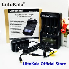 LiitoKala lii 500 LCD 3.7V 1.2V 18650 26650 16340 14500 10440 18500 20700B 21700 배터리 충전기|battery c, 단일, 1개, Lii500