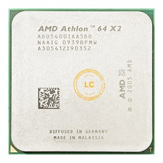 AMD Athlon 64 X2 5400 + 2.8 GHz 듀얼코어 CPU 프로세서 ADO5400IAA5DO 소켓 AM2, 한개옵션0
