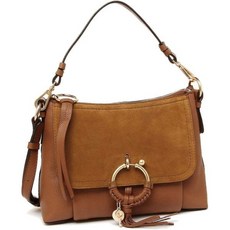 일본 끌로에 토트백 CB Chloe CHS17US910330 Womens TriFold Wallet 2Way Bag Size S Plain 233715, Braun, 1개