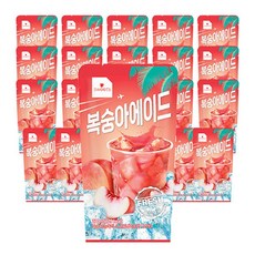 웰그린 스위츠 복숭아에이드 (230ml X 10개)-2개(총 20개) 편의점 아이스 음료, 230ml, 20개