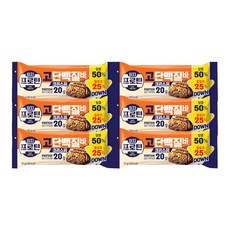 롯데웰푸드 이지프로틴 고단백질바 크리스피, 6개, 50g