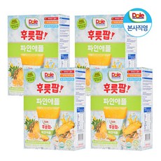 Dole 후룻팝 파인애플 4박스 32팩 얼려 먹는 주스, 496ml, 32개