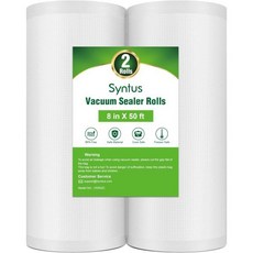 식품용 Syntus 진공 실러 백 1롤 8" x 50