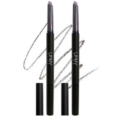 유니클럽 드로잉 아이브로우 무광 0.25g, 02 회갈색, 2개