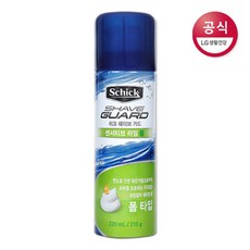 [엘지생활건강] 쉬크 쉐이브가드 센서티브 라임폼 210g x1개, 상세 설명 참조, 1