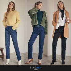 [K쇼핑]블라키 여성 더블 기모 릴렉스 데님 3종