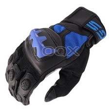 오토바이방한장갑 스트리트 모토크로스 GS 블랙 장갑 BMW Motorrad 가죽 레이싱, 1개, 9) 파란 - XL