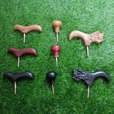 쿠션 목발 어깨 지팡이 보행기 원목 손잡이 우드 핸들 마호가니 악수스, 01 아프리카자단원두송나사