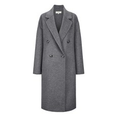 바네사브루노 아떼 20FW [온라인 단독] 그레이 울캐시미어혼방 핸드메이드 코트 VLCO0D409G2