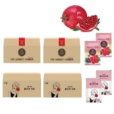 정직한 농부의 석류 콜라겐 석류즙 70ml 120팩 갱년기 콜라겐석류 건강식품 비타민 미네랄, 1set, 정직한 농부의 석류 2박스+콜라겐 석류 2박스