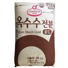 업소용 식당 식자재 조리 재료 대상 옥수수전분 20kg 식자재전분 업소용전분, GLM 식품배송