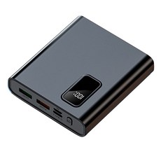 테크이지 66W 고속 미니 보조배터리 대용량 20000mAh 고속충전, 블랙