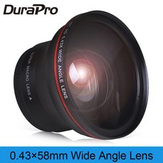 58mm 0 43x 전문가용 HD 광각 렌즈 매크로 부분 포함 CANON EOS 750D 760D 650D 600D 550D 500D 450D 400D 350D 300D 7D 1개