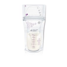 Philips AVENT Breast Milk Storage Bags Clear 6 Ounce 50 Pack SCF603/50, 1개, 170g