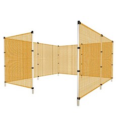 장대 안전망이있는 앞 유리 울타리 없음 뒤뜰 정원 가금류 토끼 6'H x 14'L 오렌지 Lulu 야구장 울타리 (Mesh Orange 6'x14'), Mesh Orange, 6'x14'