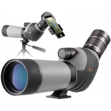 LANDOVE 20-60x62 줌 스포팅 스코프-HD 24mm BAK4 앵글 드 빅 아이피스 듀얼 포커스 망원경 디지 스코핑, 단일상품