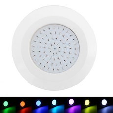 수중 수영장 조명 스파 연못 램프 72LED 9W DC12V IP68 방수 RGB 컨트롤러 지원, Warm Only light, 1개