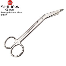 SHUFA 슈파 붕대가위 테이핑가위 18cm (밴디지시저 / Bandage Scissors), 1개