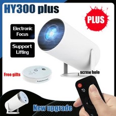  휴대용프로젝터 프로젝터 미니프로젝터 DITONG HY300 플러스 HD 안드로이드 11 와이파이 6 250ansi LED 비디오 홈 시어터 시네마 휴대폰 영화 4K 128, 3.HY300 plus - AU 플러그 