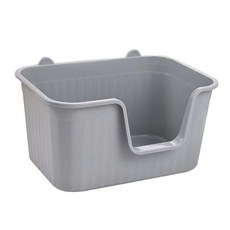 고양이 쓰레기통 간편한 세척 휴대용, 2.Grey L, 1개