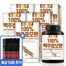 맥주효모환 건조맥주 분말 가루 120g x 5병 순수식품, 5박스  맥주효모환+홍삼진액10포증정, 5개