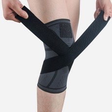 놀라운상점 크로스 무릎밴드 보호밴드 쫀쫀한 이중밴드 omgm!, L사이즈