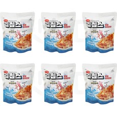 김칩스 해물김치전맛 간식거리 맥주안주, 6개, 40g