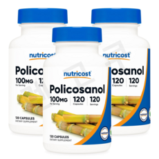 뉴트리코스트 폴리코사놀 Policosanol 100mg 120캡슐 3개, 120정
