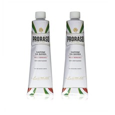 프로라소 민감 그린 티 & 오트밀 쉐이빙 크림 Proraso Shaving Cream Sensitive 5.2oz 150ml 2팩, 1개