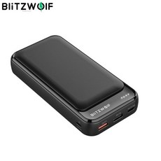 BlitzWolf BW-P11 20000mAh 휴대 보조베터리 18W QC3.0 PD 보조베터리 for iPhone 12 Pro Max for Samsung, 05 호주_01 Black