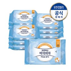 마이비데 화장실용 물티슈 캡형, 56매, 9팩