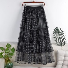 펀칭레이스스커트