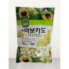 냉동 아보카도 하프컷 1KG 다이스, 다이스1kg(500g+500g), 1개