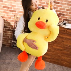 틱톡 어린오리 인싸템 같은스타일 춤추는 오리 자 봉제완구 피규어 봉제인형 큰사이즈 라지 인형 생일 선물, 80 센치 （ 털 장신구 _라이크 장, 음을 떨리는 오리