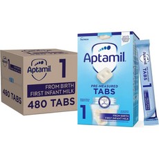 영국직송 Aptamil 압타밀 1 First 베이비 밀크 From Birth 120 Tabs x 4 (1 tap 23g), 24개