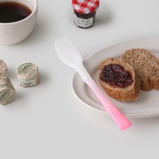 깔끔한 잼 스푼 땅콩 버터 소스 꿀 장 숟가락 스프레더, 1개, 랜덤발송