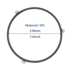 2pcs 일반 전자 레인지 부품/교체 재료 SPS 턴테이블 링 내부 플레이트 트레이 회전 링지지 롤러