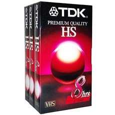 [해외직구]3 Pk-TDK 프리미엄 품질 HS 8 시간 T-160 빈 VHS 카세트 테이프, One Color_One Size, One Color_One Size, 상세 설명 참조0