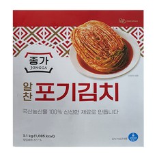 종가집 알찬포기김치 3.1kg, 1개