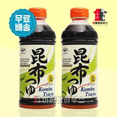 [정식수입] 야마사 다시마간장 500ml x 2병 콘부 쯔유 장유 어간장 3배 농축 만능 일본간장 소스, 2개