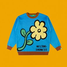 생활도움 MELTING SADNESS(MTSS)19AW플라워자가드니트
