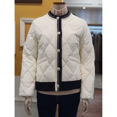 BCBG 배색 퀼팅 숏구스다운 B3DAF824