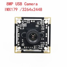 GXIVISION IMX179 USB 카메라 모듈 8MP HD 8 메가픽셀 웹캠 3264x2448 15fps 고정 초점 정적 고속 촬영 플러그 앤 플레이, 6mm lens